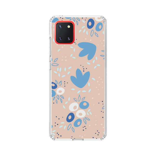 Blue Floral Pattern Samsung Galaxy Note10 Lite Case