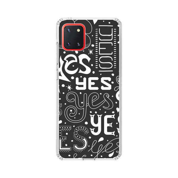 Bold Playful Typography Yes Pattern Samsung Galaxy Note10 Lite Case