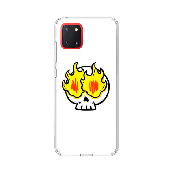 Cartoon Skull with Flames Samsung Galaxy Note10 Lite Case
