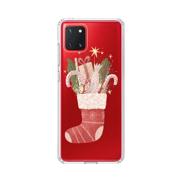 Christmas Stocking with Gifts and Candy Canes Samsung Galaxy Note10 Lite Case