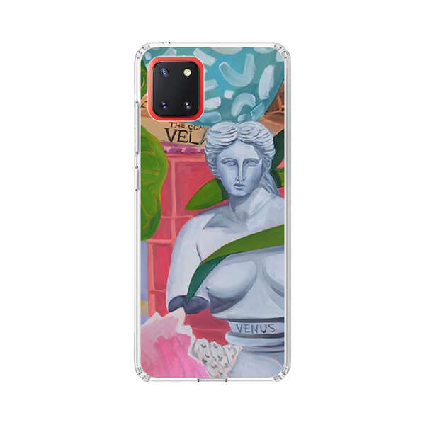 Classical Venus Bust with Green Leaves and Vibrant Vases Samsung Galaxy Note10 Lite Case