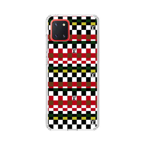 Colorful Checkerboard Stripes Pattern Samsung Galaxy Note10 Lite Case