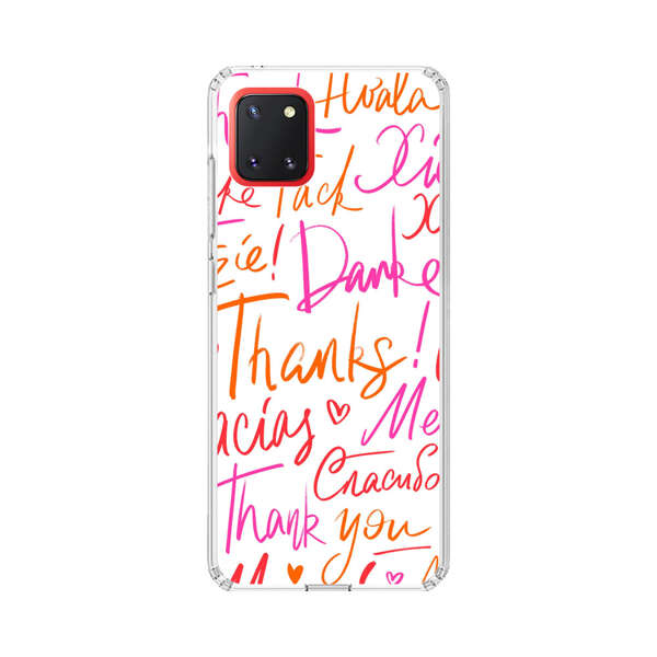 Colorful Thank You Multilingual Pattern Samsung Galaxy Note10 Lite Case
