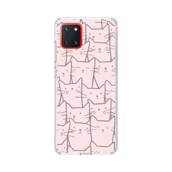 Cute Hand Drawn Cat Pattern Samsung Galaxy Note10 Lite Case