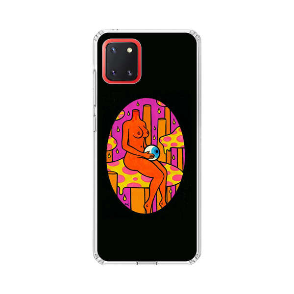 Faceless Nude Figure Holding Sphere Abstract Art Samsung Galaxy Note10 Lite Case