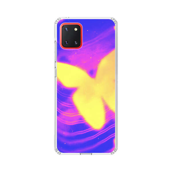 Glowing Purple and Yellow Butterflies Samsung Galaxy Note10 Lite Case