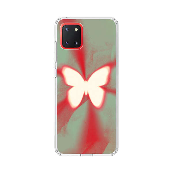 Glowing White Butterfly Abstract Radiant Design Samsung Galaxy Note10 Lite Case
