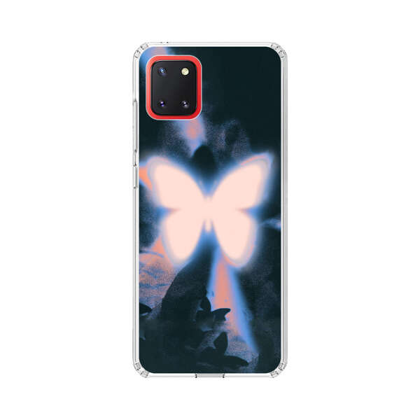 Glowing White Butterfly Samsung Galaxy Note10 Lite Case