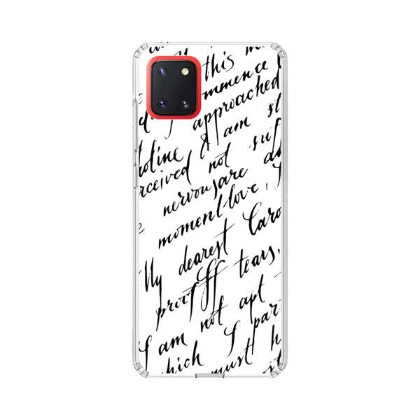 Handwritten Calligraphy Samsung Galaxy Note10 Lite Case