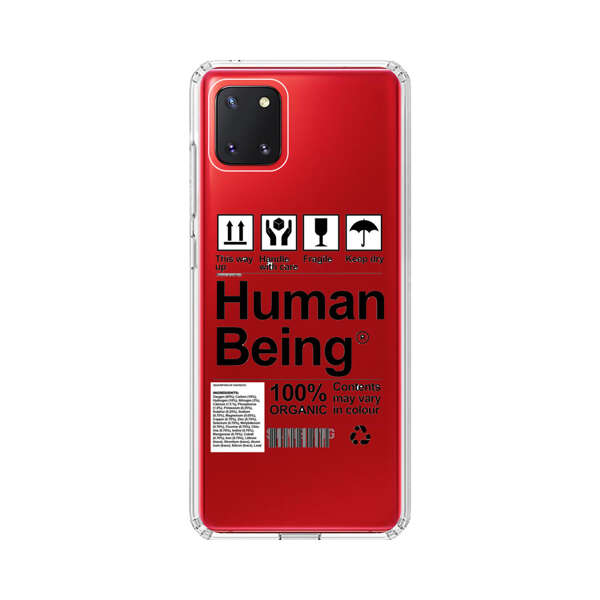 Human Being Fragile Label Design Samsung Galaxy Note10 Lite Case