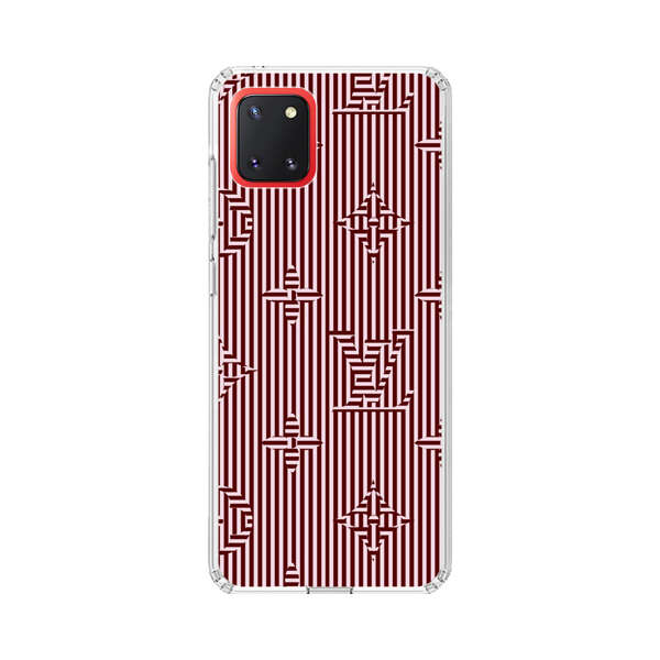 Intricate Geometric Striped Pattern Samsung Galaxy Note10 Lite Case