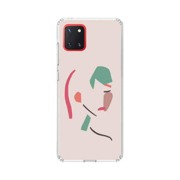 Minimalist Abstract Line Art Woman Face Samsung Galaxy Note10 Lite Case