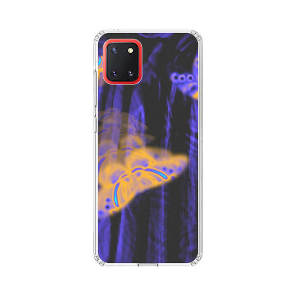 Neon Glowing Butterflies Samsung Galaxy Note10 Lite Case