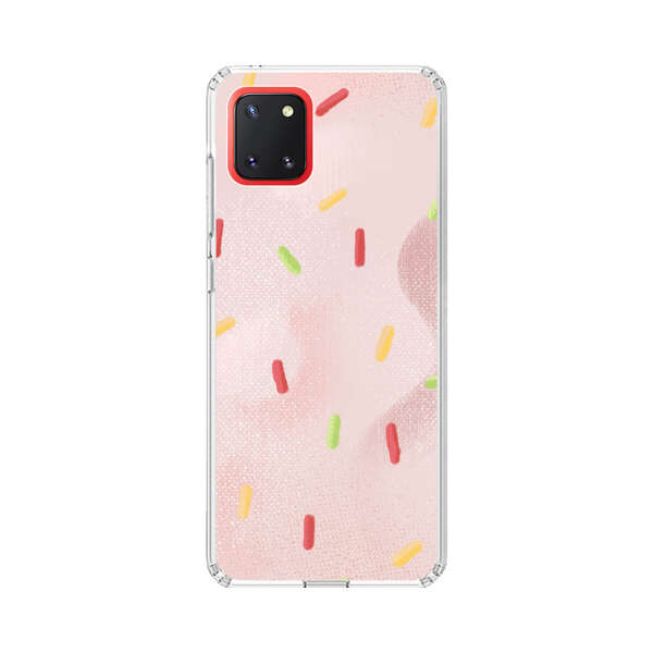 Pastel Pink Sprinkles Pattern Samsung Galaxy Note10 Lite Case