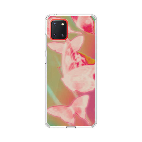 Pink Butterflies Dreamy Colorful Background Samsung Galaxy Note10 Lite Case