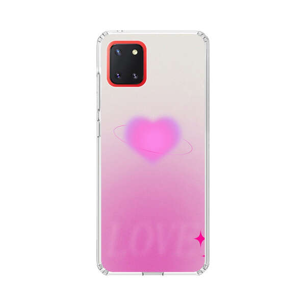 Pink Glowing Heart Love Sparkle Samsung Galaxy Note10 Lite Case