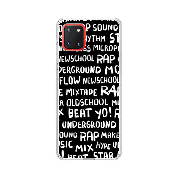 Rap Hip Hop Words Collage Samsung Galaxy Note10 Lite Case