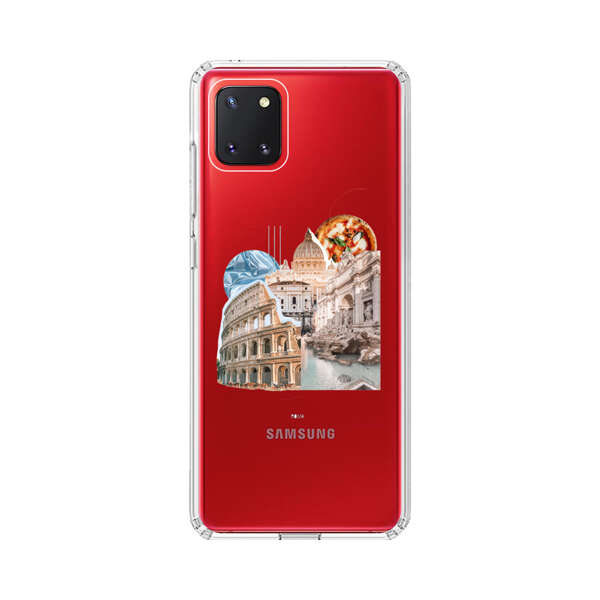 Rome Landmarks with Pizza Samsung Galaxy Note10 Lite Case