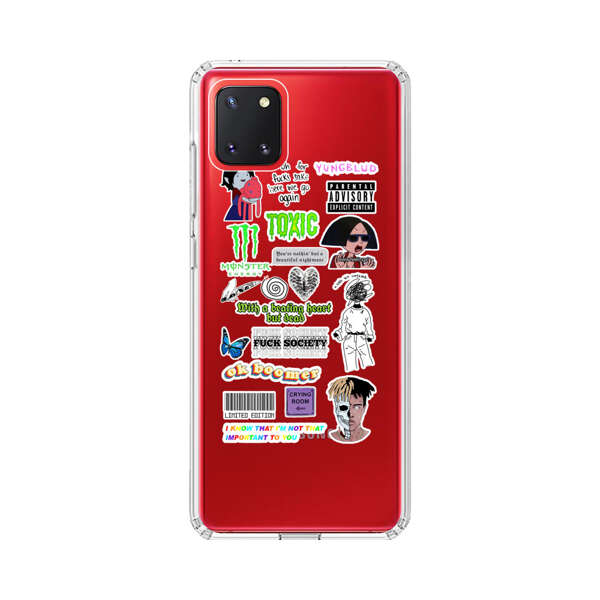Sticker Collage Edgy Expressive Pop Culture Samsung Galaxy Note10 Lite Case