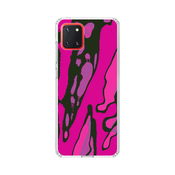 Vibrant Abstract Magenta Black Pattern Samsung Galaxy Note10 Lite Case