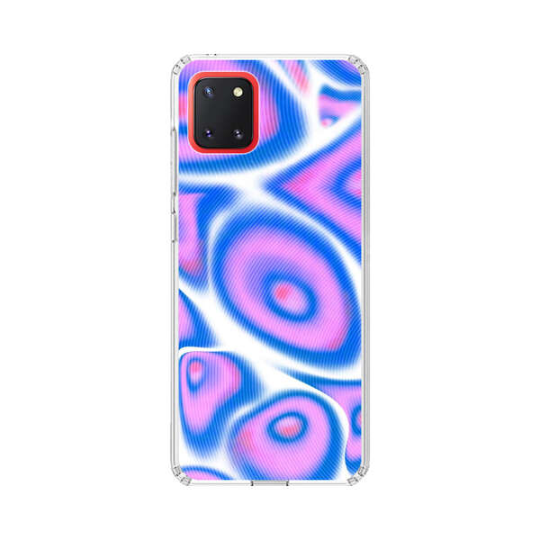 Vibrant Abstract Pink and Blue Swirl Pattern Samsung Galaxy Note10 Lite Case