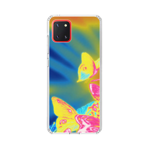 Vibrant Colorful Neon Butterflies Abstract Samsung Galaxy Note10 Lite Case