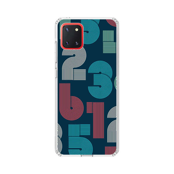 Vibrant Seamless Pattern of Colorful Stylized Numbers Samsung Galaxy Note10 Lite Case