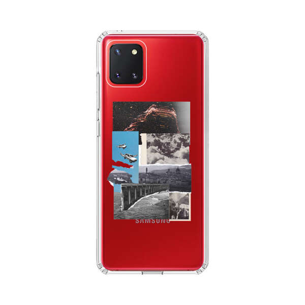 Vintage Collage with Aviation, Bridge, and Cityscape Samsung Galaxy Note10 Lite Case