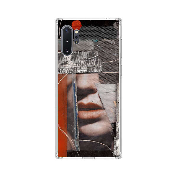 Abstract Collage Close Up Face Samsung Galaxy Note10 Plus Case