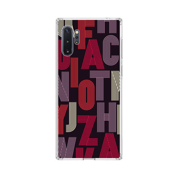 Abstract Letters Pattern Samsung Galaxy Note10 Plus Case