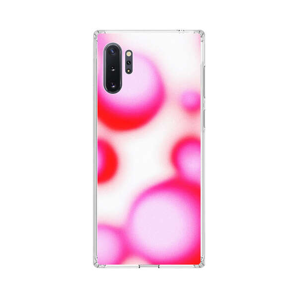 Abstract Pink and Red Blurry Circles Samsung Galaxy Note10 Plus Case