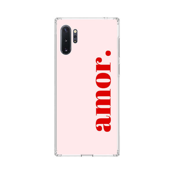 Amor Love Bold Red Text Samsung Galaxy Note10 Plus Case