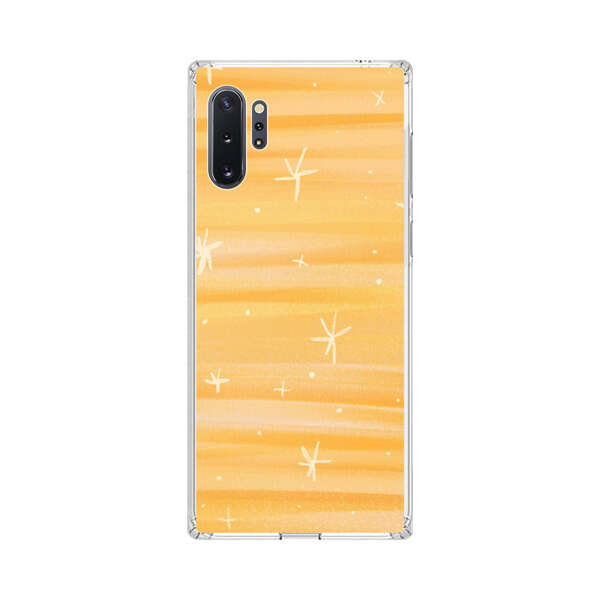 Bright Orange Star Pattern Samsung Galaxy Note10 Plus Case