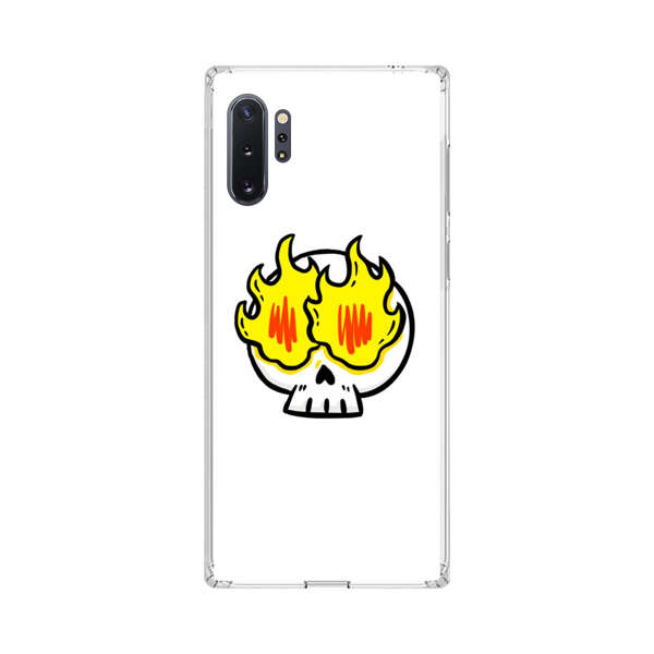 Cartoon Skull with Flames Samsung Galaxy Note10 Plus Case
