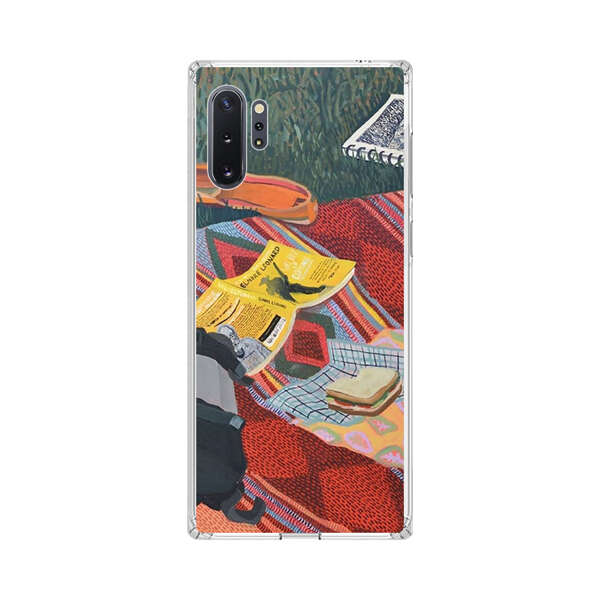 Charming Picnic Scene with Blanket and Food Samsung Galaxy Note10 Plus Case