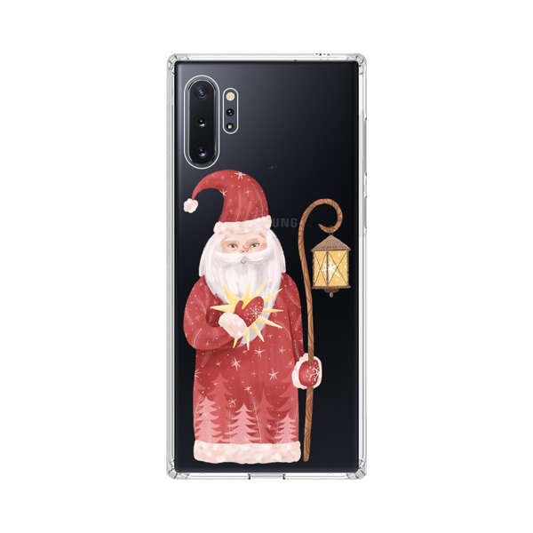 Charming Santa Claus Holding Glowing Heart and Lantern Samsung Galaxy Note10 Plus Case