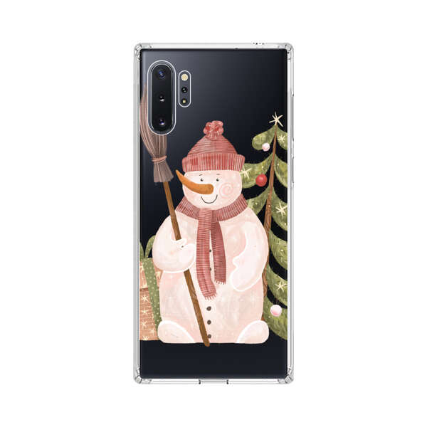 Charming Winter Snowman Illustration Samsung Galaxy Note10 Plus Case