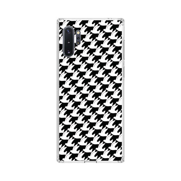 Classic Black and White Houndstooth Pattern Samsung Galaxy Note10 Plus Case