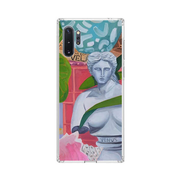 Classical Venus Bust with Green Leaves and Vibrant Vases Samsung Galaxy Note10 Plus Case