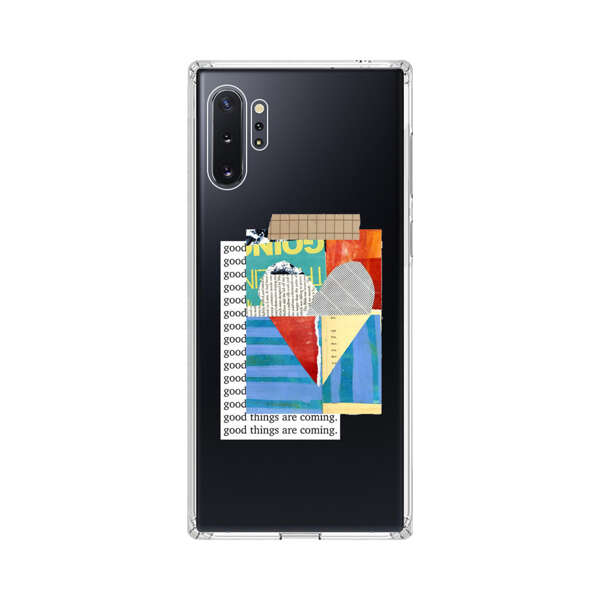 Colorful Abstract Collage with Geometric Shapes Samsung Galaxy Note10 Plus Case