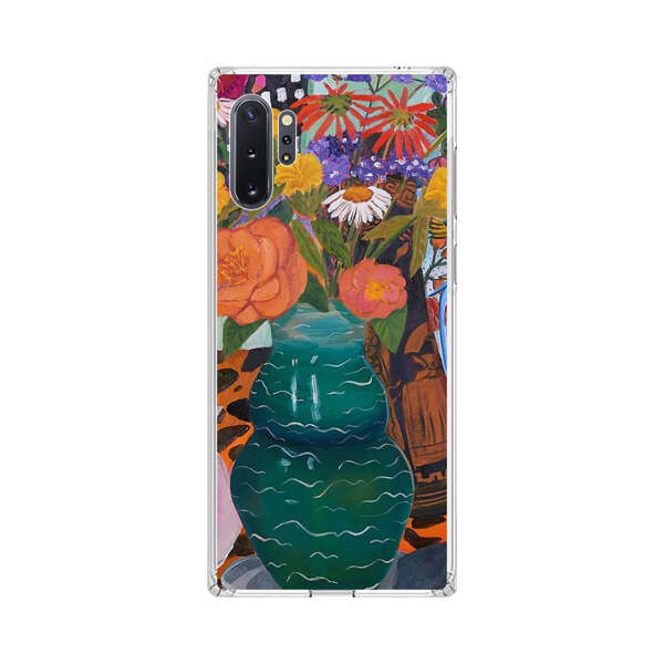 Colorful Still Life with Flower Vases and Shell Samsung Galaxy Note10 Plus Case