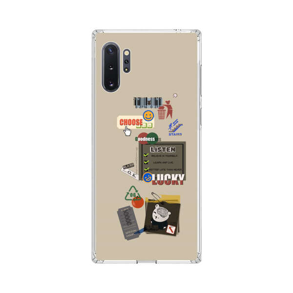 Creative Collage of Motivational Elements Samsung Galaxy Note10 Plus Case