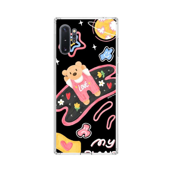 Cute Teddy Bear Love Space Design Samsung Galaxy Note10 Plus Case