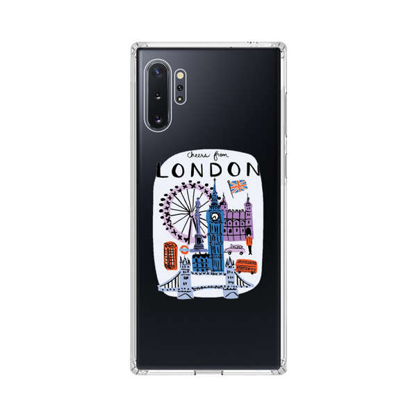 London Iconic Landmarks Illustration Samsung Galaxy Note10 Plus Case
