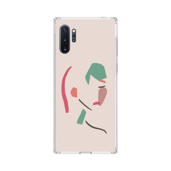 Minimalist Abstract Line Art Woman Face Samsung Galaxy Note10 Plus Case