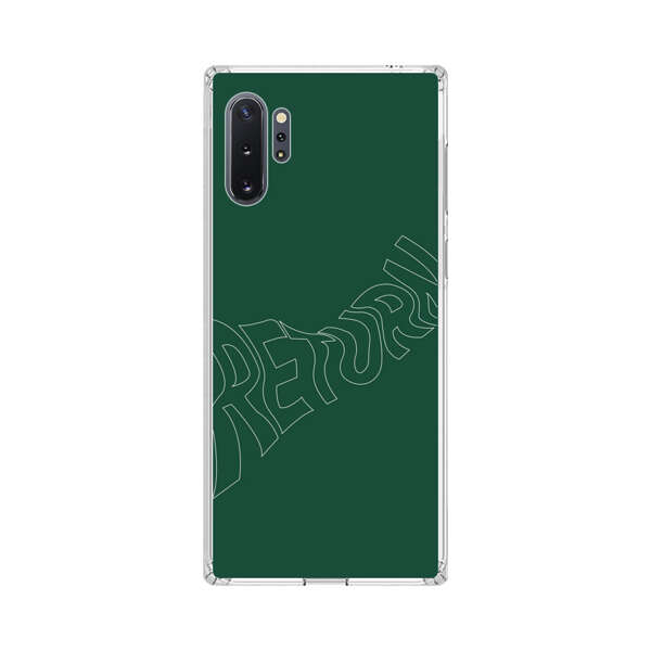 Minimalist Green Wavy Return Text Samsung Galaxy Note10 Plus Case