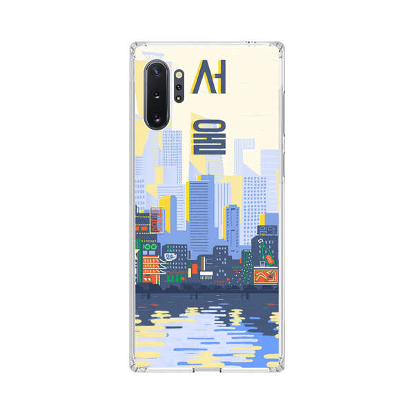 Modern City Skyline Reflection Samsung Galaxy Note10 Plus Case