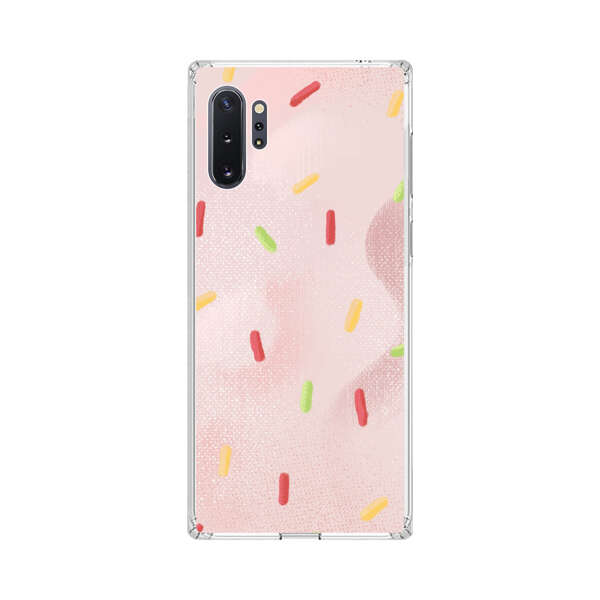 Pastel Pink Sprinkles Pattern Samsung Galaxy Note10 Plus Case