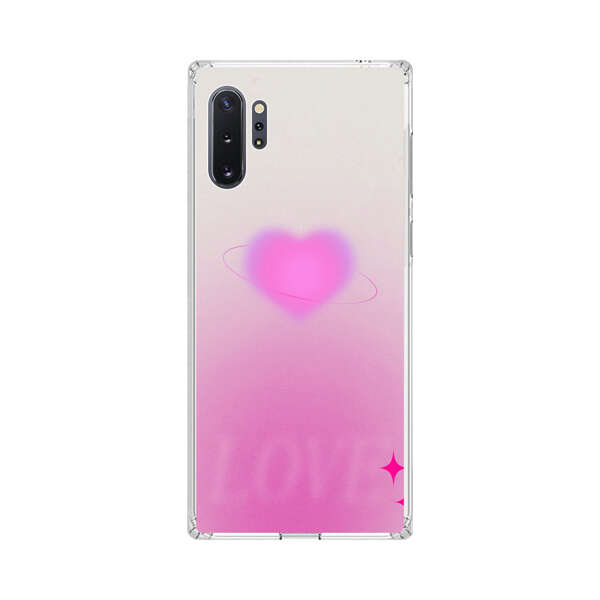 Pink Glowing Heart Love Sparkle Samsung Galaxy Note10 Plus Case