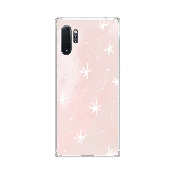 Pink Stars and Constellation Pattern Samsung Galaxy Note10 Plus Case